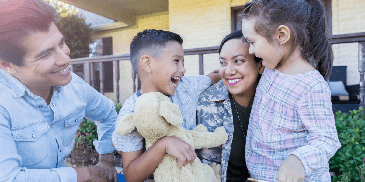 Family Playing Outside